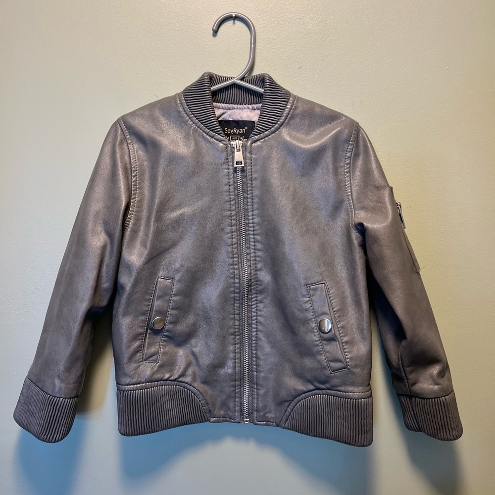 Toddler Boy PU Jacket 3T